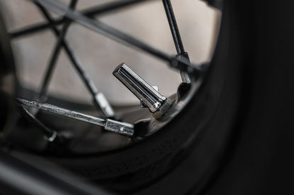エアバルブキャップ バリスタ クローム 2個 T100/T120 スピードツイン900 スクランブラー900