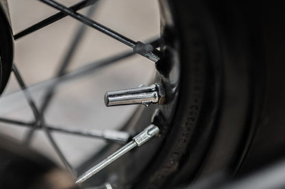 エアバルブキャップ バリスタ クローム 2個 T100/T120 スピードツイン900 スクランブラー900