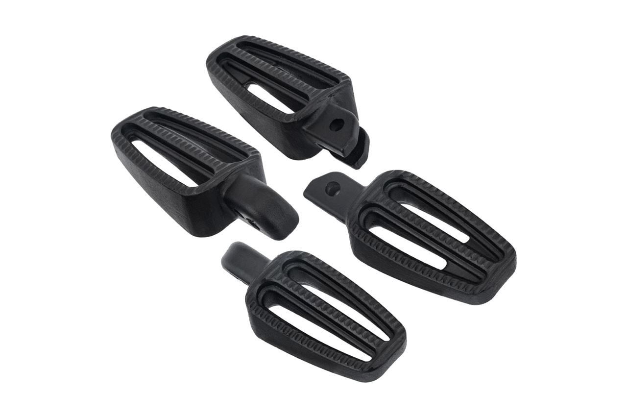 Footrests, front/rear, black, 2 pieces, T100/T120, Speed Twin 900, Scrambler 900
