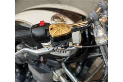 マスターシリンダーキャップ ユニオンジャック ブラス 1個 T100 T120 ボバ― スピードマスター