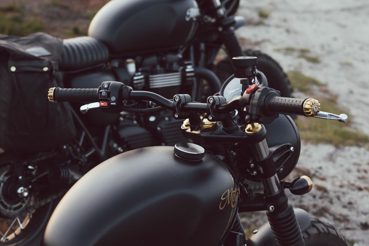 バーエンド ジェミニ ブラス 2個 T100/T120 スピードツイン900 スクランブラー900