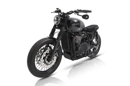 エキゾーストクランプ ステルス ブラック 2個 T100/T120 スピードツイン900 スクランブラー900