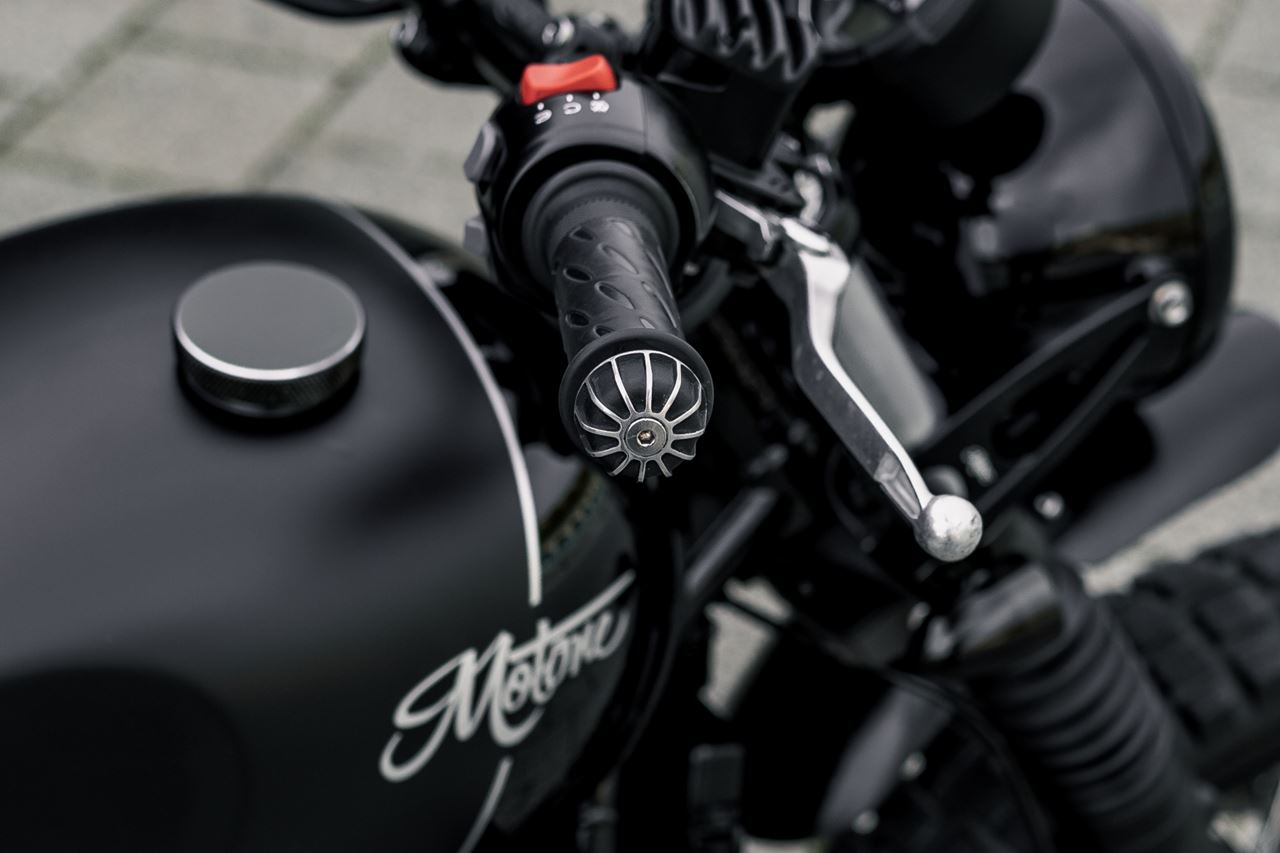 Bar End Gemini Black/Polished 2 pcs T100/T120 Speed Twin 900 Scrambler 900