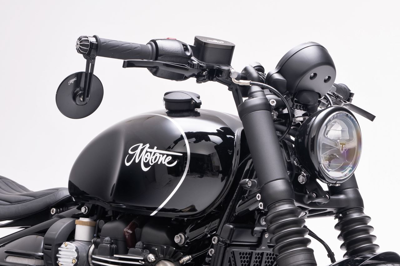Bar End Gemini Black/Polished 2 pcs T100/T120 Speed Twin 900 Scrambler 900