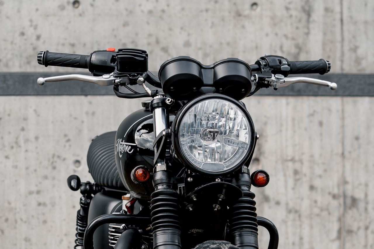 Bar End Gemini Black/Polished 2 pcs T100/T120 Speed Twin 900 Scrambler 900