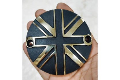 Clutch Badge Union Jack Brass/Black 1pc T100/T120 Speed Twin 900 Scrambler 900