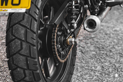 スタンドフックロッド ステンレス シルバー 1セット T100/T120 スピードツイン900 スクランブラー900