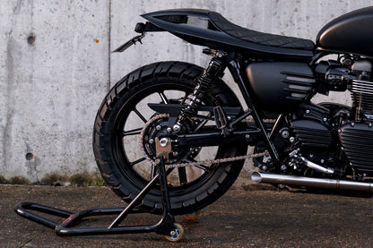 スタンドフックロッド ステンレス シルバー 1セット T100/T120 スピードツイン900 スクランブラー900