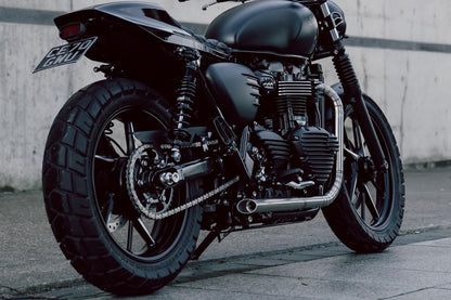 スタンドフックロッド ステンレス シルバー 1セット T100/T120 スピードツイン900 スクランブラー900