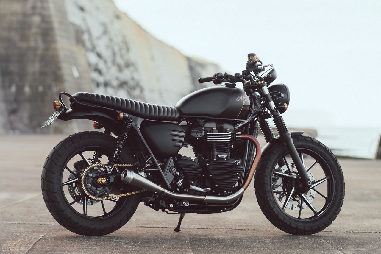 スタンドフックロッド ブラス 1セット T100/T120 スピードツイン900 スクランブラー900