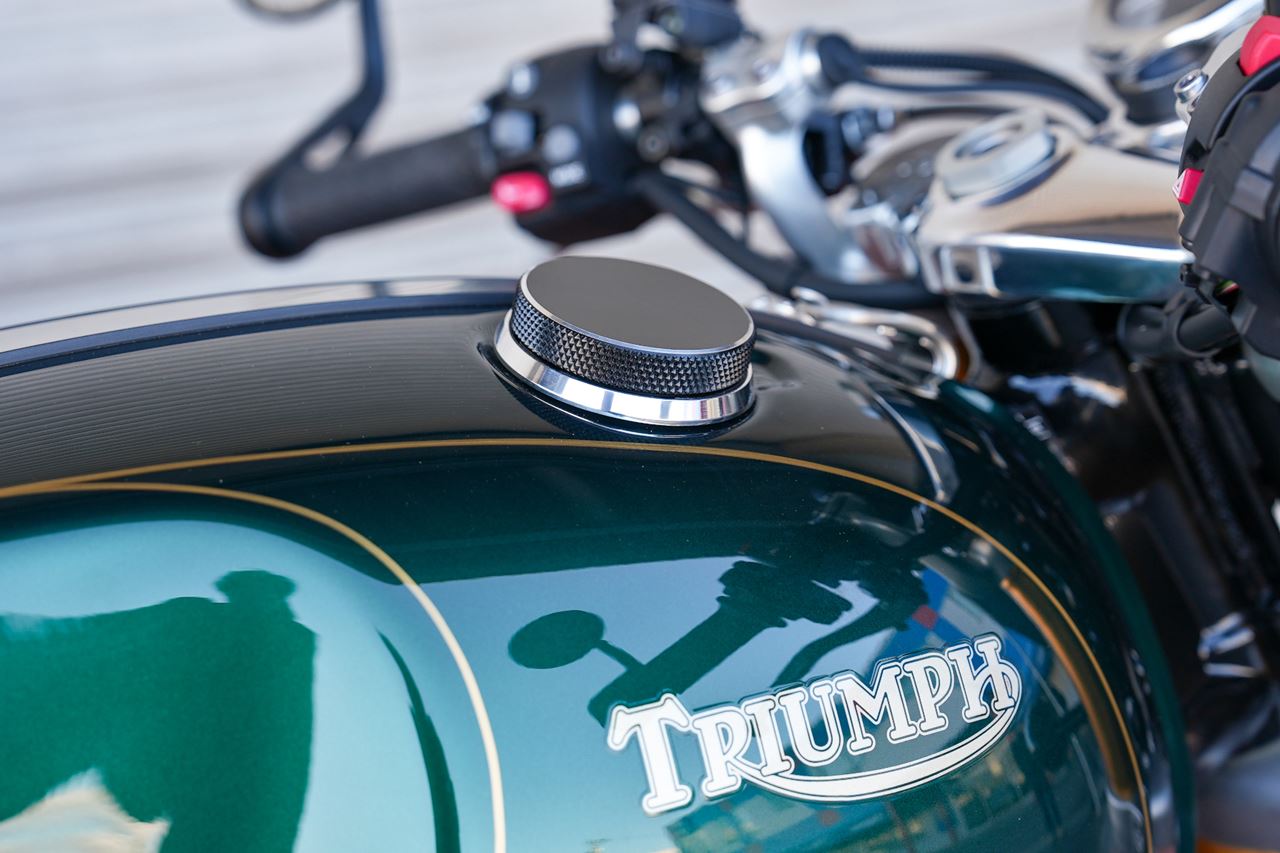 Tank Cap Ring Silver Aluminum Billet 1pc Thruxton Speed Twin 1200 Scrambler 1200