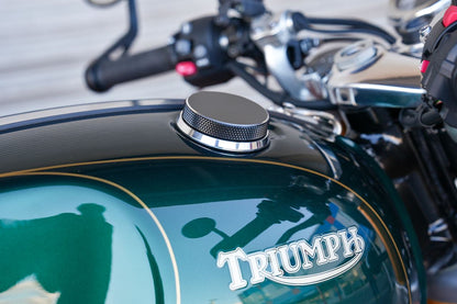 Tank Cap Ring Silver Aluminum Billet 1pc Thruxton Speed Twin 1200 Scrambler 1200