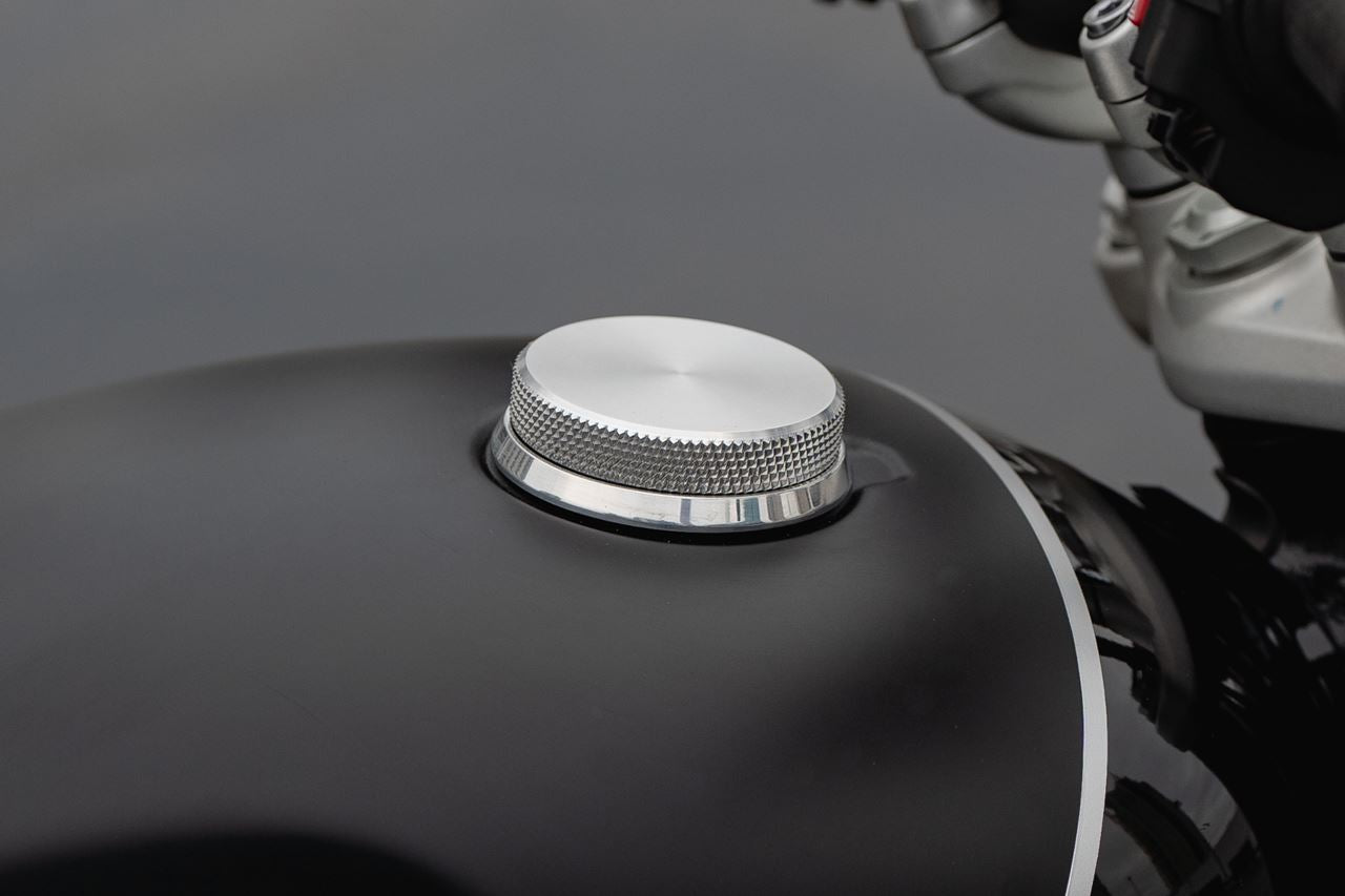 Tank Cap Ring Silver Aluminum Billet 1pc Thruxton Speed Twin 1200 Scrambler 1200