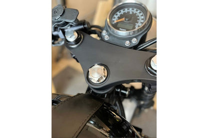 Stem Nut Godfather Titanium Silver 1 pc Air-cooled T100 Scrambler Thruxton