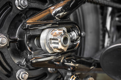 リアアクスルナット ガファー チタン シルバー 1個 T100/T120 スピードツイン900 スクランブラー900