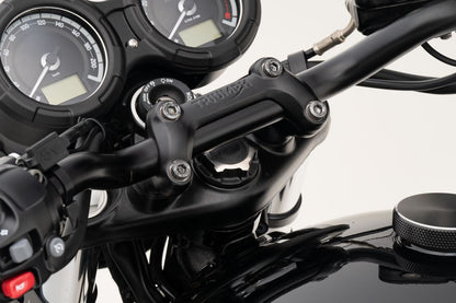 Stem Nut Godfather Titanium Black/Polished 1pc T100/T120 Speed Twin 900 Scrambler 900