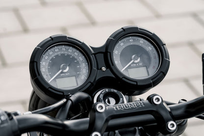メーターカバー ピアレス ブラック 1個 T100/T120 スラクストン1200 スピードツイン1200