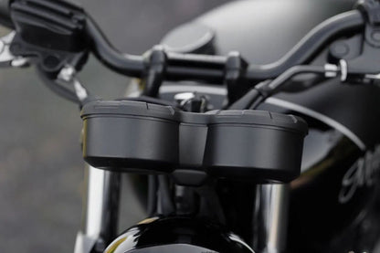 メーターカバー ピアレス ブラック 1個 T100/T120 スラクストン1200 スピードツイン1200