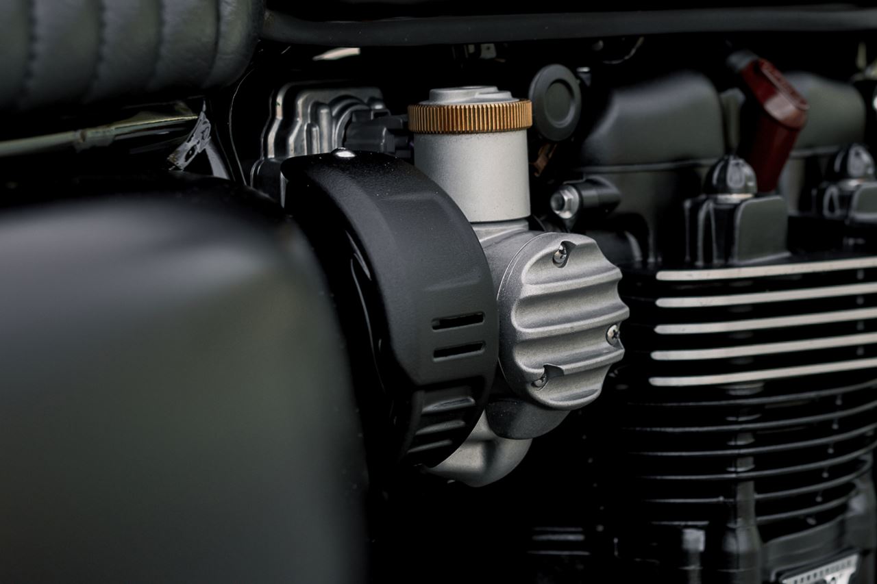 Intake Cover ZEFAR Black 2 pcs Bonneville T120