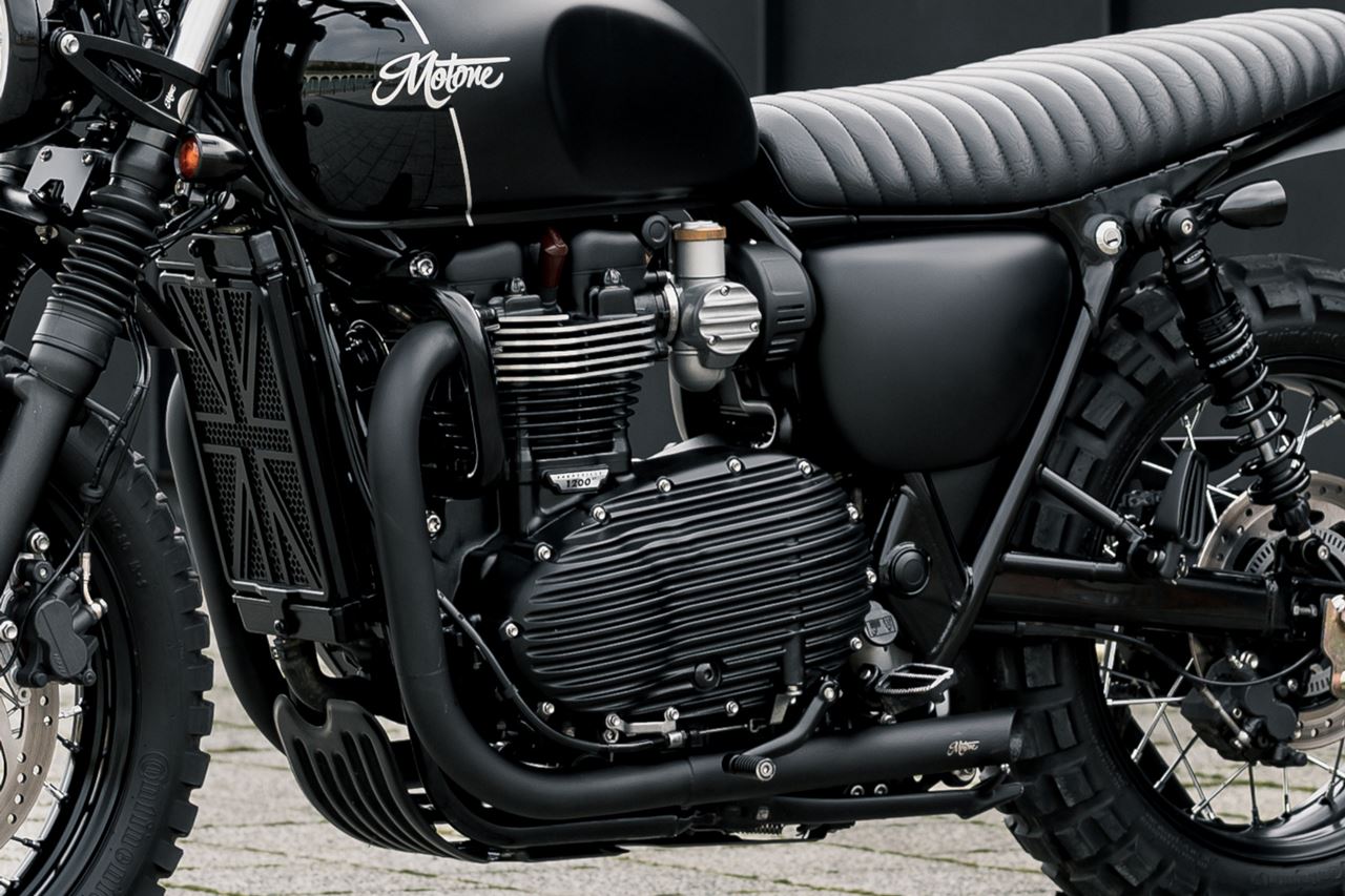 Intake Cover ZEFAR Black 2 pcs Bonneville T120