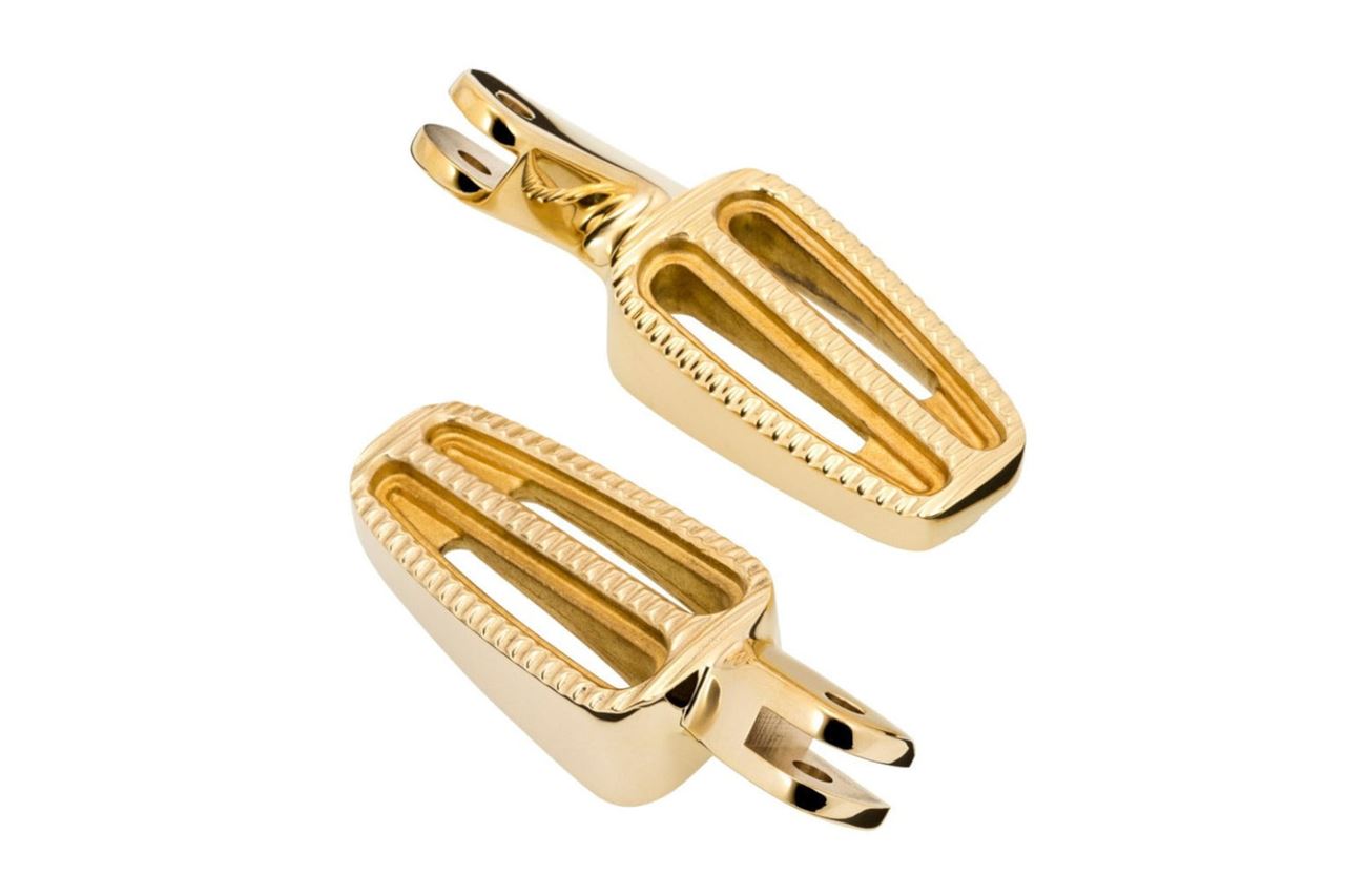 Footrest, Brass, 2 pcs, Bonneville Bobber