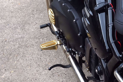 Footrest, Brass, 2 pcs, Bonneville Bobber