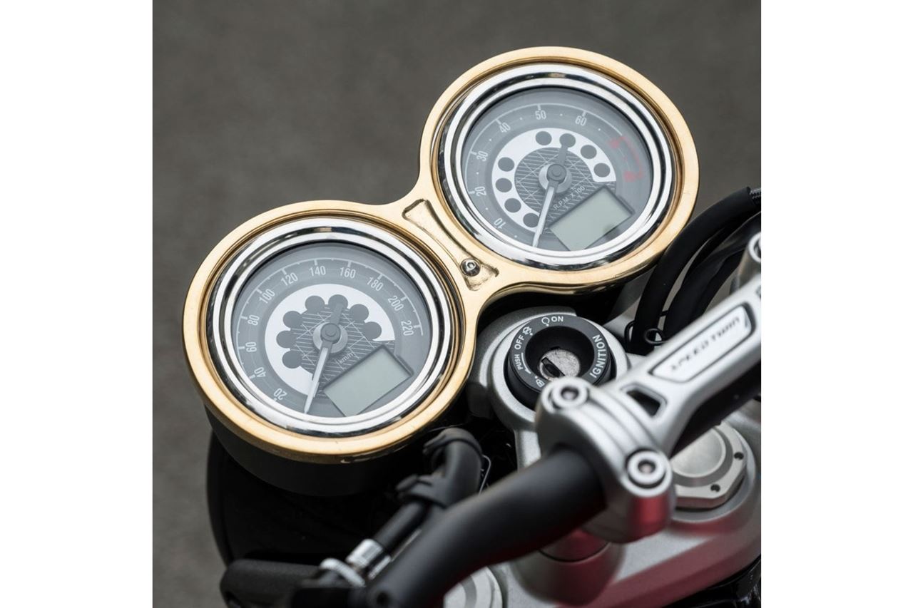 Meter cover Speedcuff Brass 1 pc T100/T120 Thruxton 1200 Speed Twin 1200