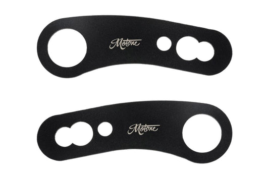 リアウインカーステー リアショックマウント ブラック 全長80mm 2個 M8/M10/純正用T100/T120 スピードツイン900 スクランブラー900