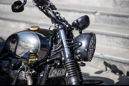 Front Turn Signal Stays Boomerang Under Stem Mount Black 1 pc for M8/M10 Street Twin/Speed Twin 900