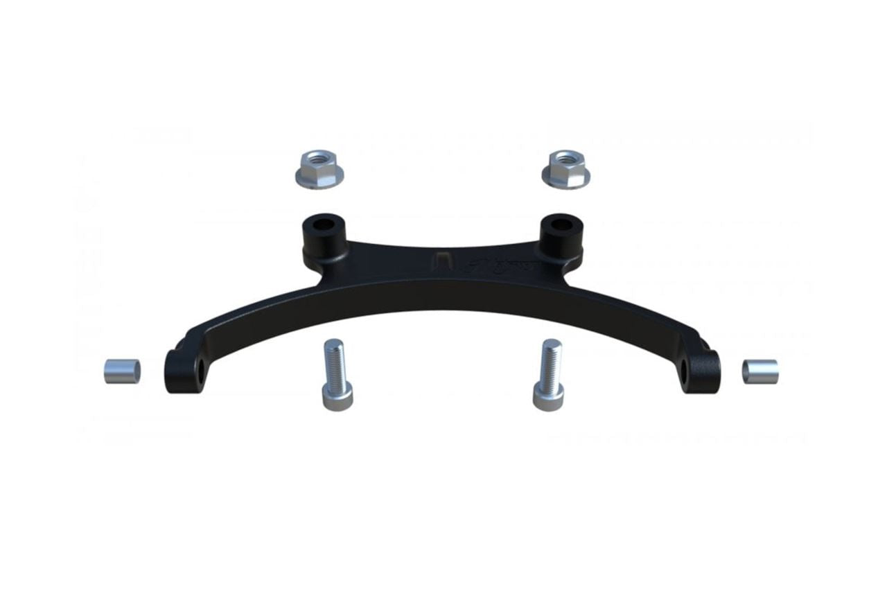 Front Turn Signal Stays Boomerang Under Stem Mount Black 1 pc for M8/M10 Street Twin/Speed Twin 900