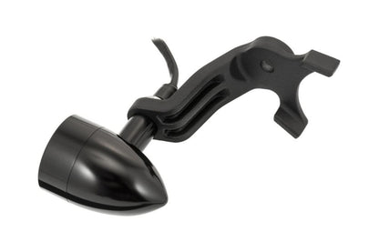 Rear turn signal stays - Ajax frame mount, black, 2 pieces, for M8/M10, Bonneville Bobber
