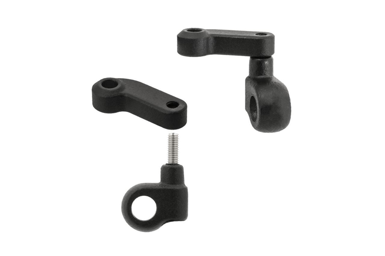 Front turn signal stay Klingon's Handle Mount Black 2 pieces T100/T120 Speed Twin 900 Scrambler 900