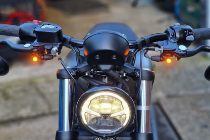 Front turn signal stay Klingon's Handle Mount Black 2 pieces T100/T120 Speed Twin 900 Scrambler 900