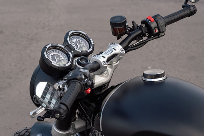 Meter Cover Peerless Black/Polished 1 pc. T100/T120 Thruxton 1200 Speed Twin 1200