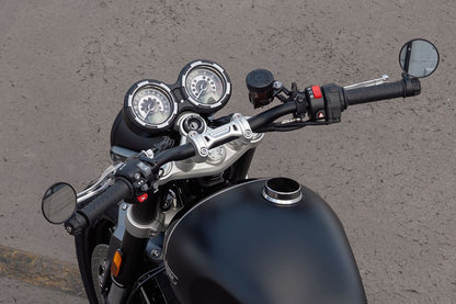 Meter Cover Peerless Black/Polished 1 pc. T100/T120 Thruxton 1200 Speed Twin 1200