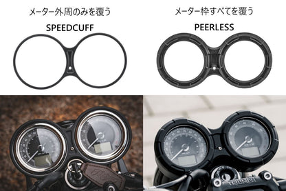 Meter Cover Peerless Black/Polished 1 pc. T100/T120 Thruxton 1200 Speed Twin 1200