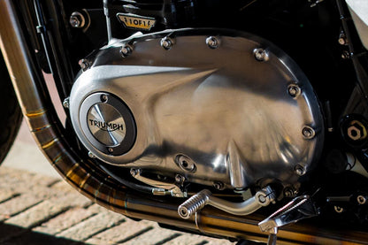クラッチケーブルガイド スティーロ ポリッシュ 1個 T100/T120 スピードツイン900 スクランブラー900