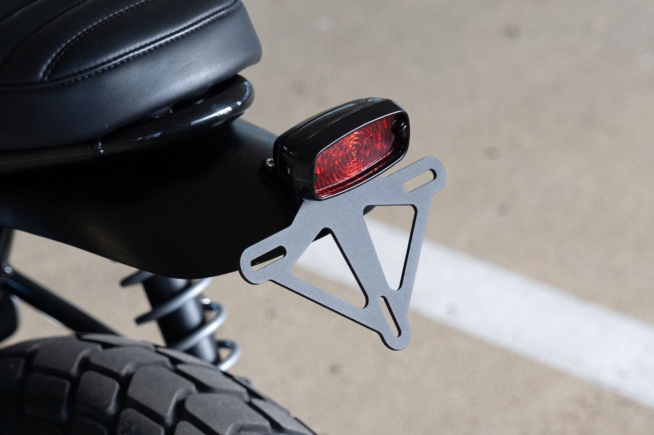 Number Plate Holder, Black, 3mm Thick, 1pc, for Adjustable Goat Tail Light Mount