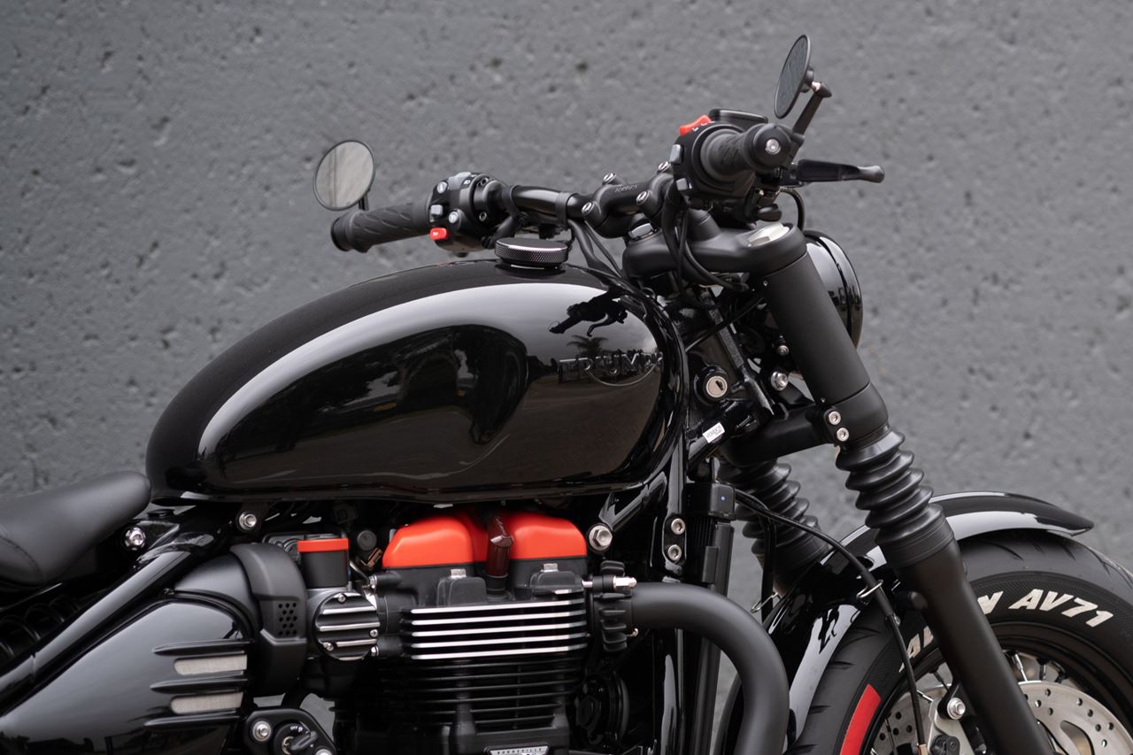 Fork Shroud Winker Stay Set Spats for M8 Black 1 Set Bonneville Bobber Speedmaster