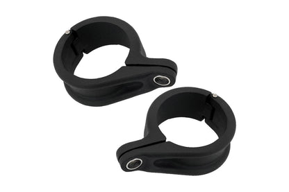 フロントウインカーステー クランピッツ フォーククランプ ブラック 39mm 2個 M8/M10 汎用