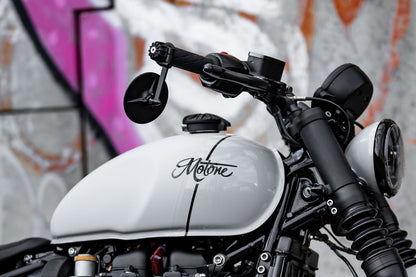 バーエンドミラー トライライン ブラック 100mm 1個 T100/T120 スピードツイン900 スクランブラー900