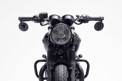 バーエンドミラー トライライン ブラック 100mm 1個 T100/T120 スピードツイン900 スクランブラー900