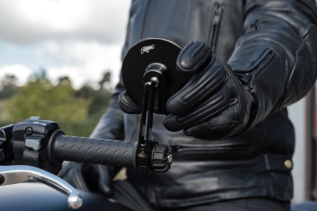 Bar End Mirror Turismo Black 100mm 1 pc Speed Twin 900 Scrambler 900