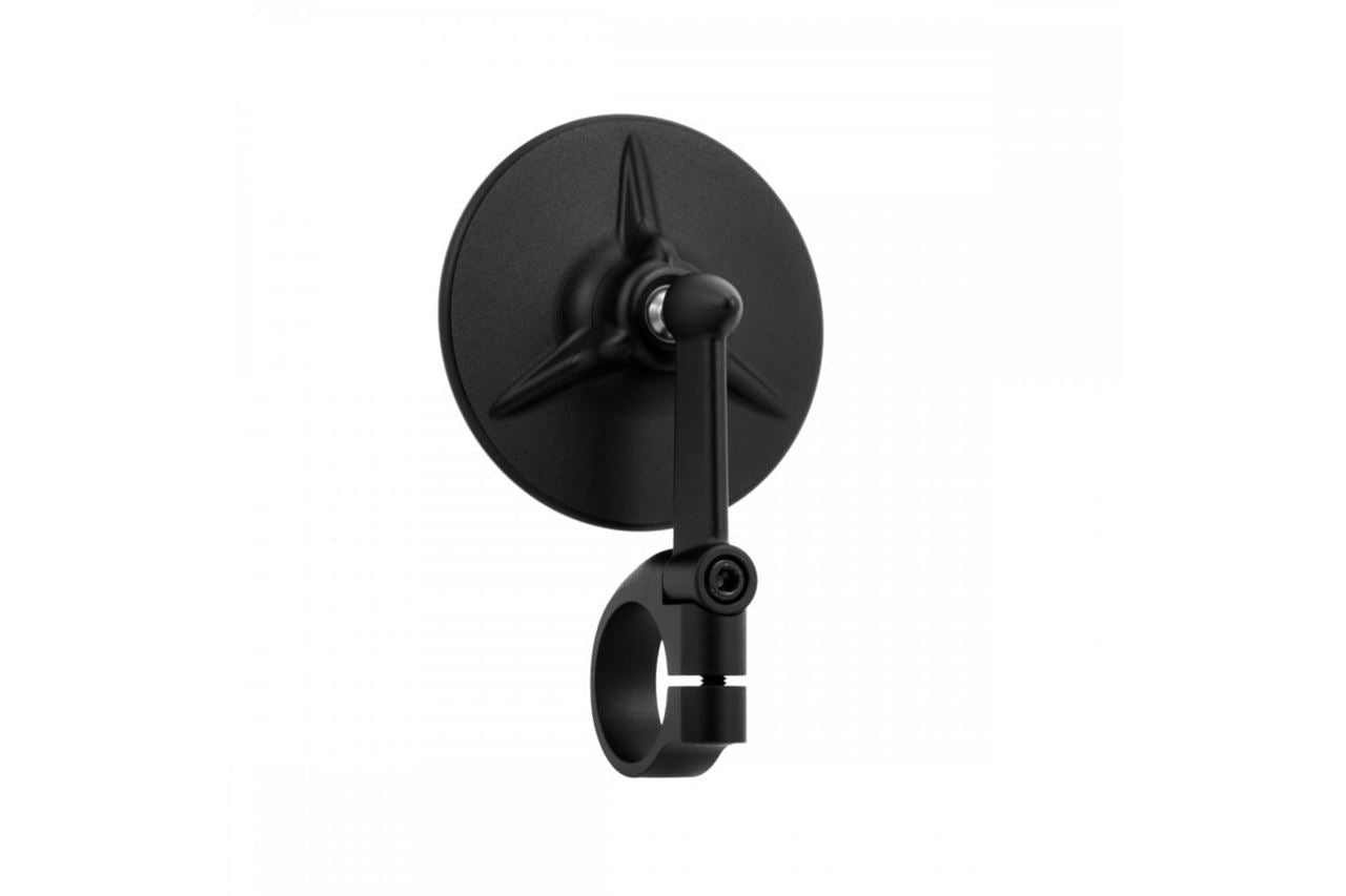Bar End Mirror Tri-Line Black 80mm 1pc for T100/T120 Speed Twin 900 Scrambler 900