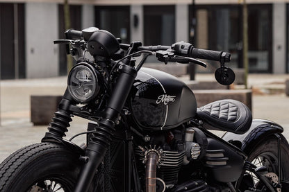 Bar End Mirror Turismo Black 80mm 1 pc T100/T120 Speed Twin 900 Scrambler 900