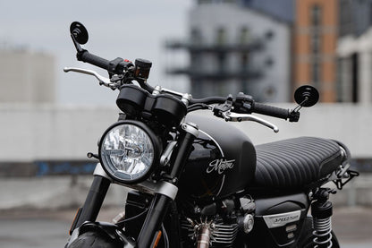 Bar End Mirror Turismo Black 80mm 1 pc T100/T120 Speed Twin 900 Scrambler 900
