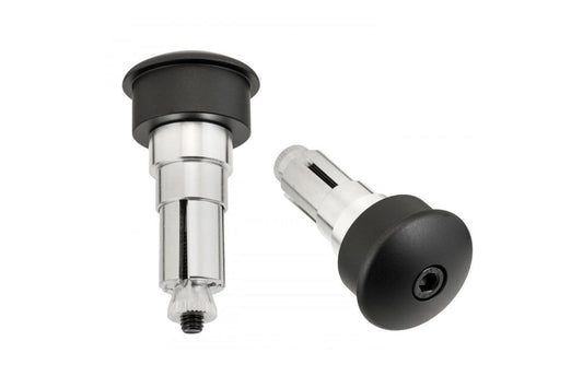 バーエンドミラーアダプター イグザクト ブラック 22.2/25.4mm 2個 中空ハンドル用