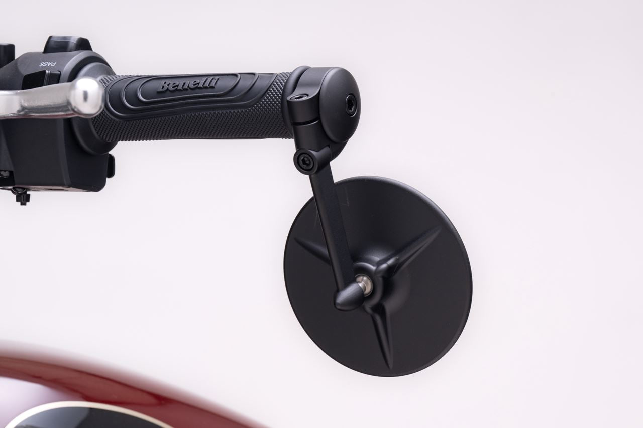 Bar End Mirror Adapter EXACT Black 22.2/25.4mm 2 pcs for Hollow Handlebars