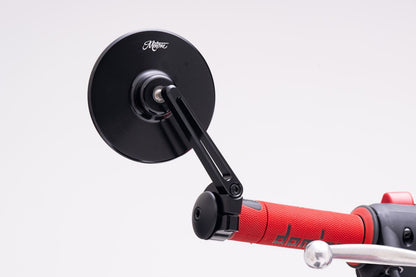 Bar End Mirror Adapter EXACT Black 22.2/25.4mm 2 pcs for Hollow Handlebars