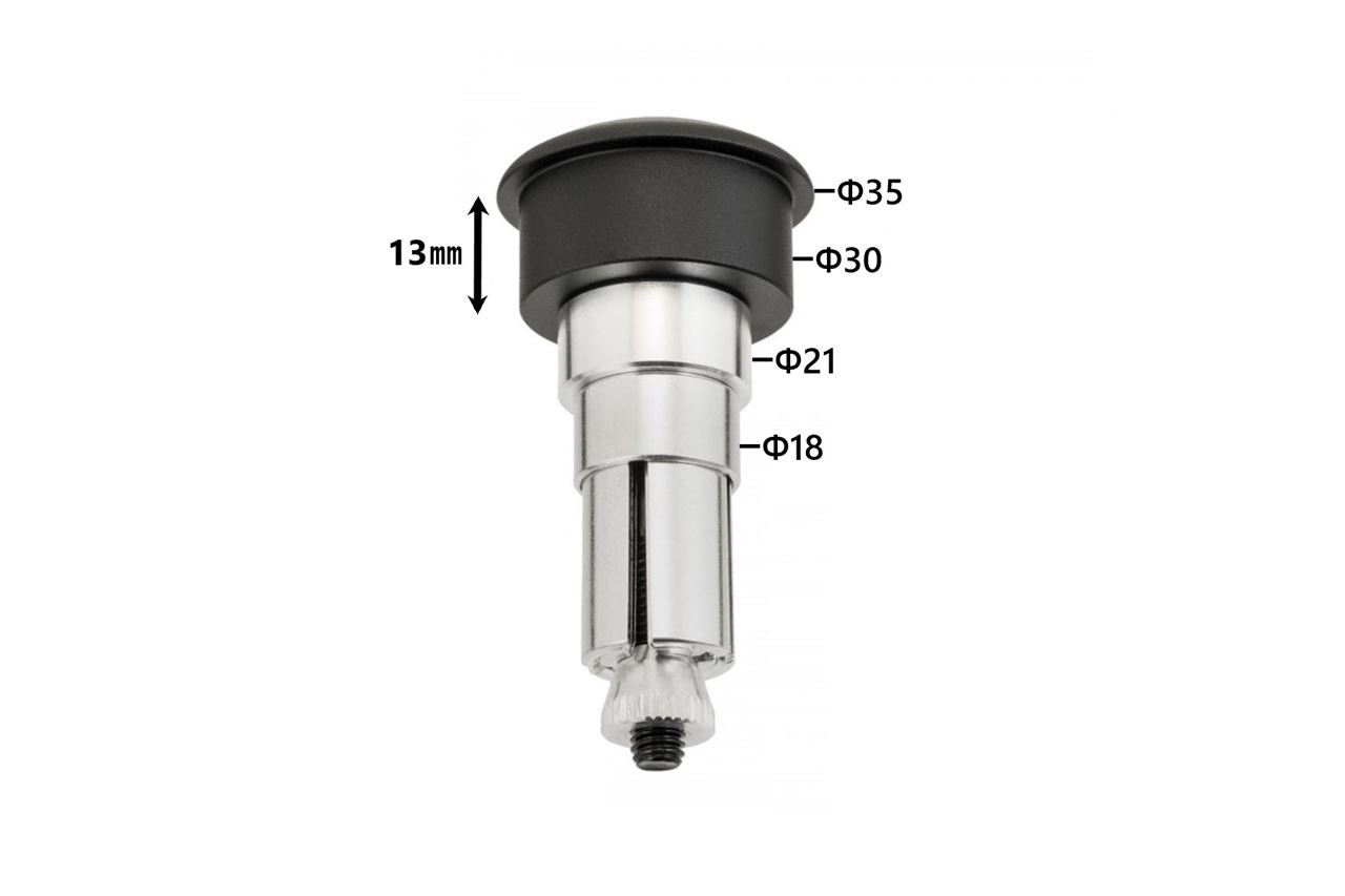 Bar End Mirror Adapter EXACT Black 22.2/25.4mm 2 pcs for Hollow Handlebars